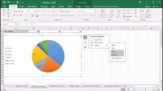 408   How format the pie chart legend in Excel 2016