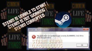 [ Fixed ] Steam 0xc0000005 Application was unable to Start Error 100% Working