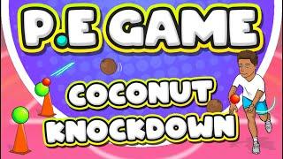 Coconut knockdown - PE game for throwing & target practice!