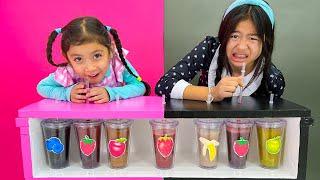 Maddie and Jannie's Healthy Fruit Smoothie Challenge for Kids