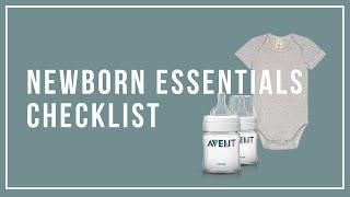 Newborn Essentials Must-Haves Checklist 2019
