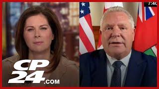 Premier Doug Ford pushes back against Trump in CNN interview