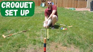 How To Set Up A Croquet Court: Backyard 9 Wicket Croquet