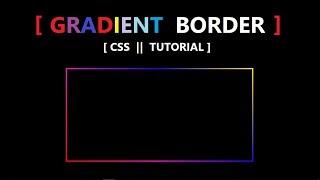 Gradient Border by CSS