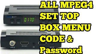 ALL CHINA SET TOP BOX MENU CODE & PASSWORD