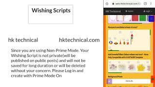 Wishing Link Kaise Bnaye Festival Wishing website link kaise bnaye HK Technical Wishing Script Maker