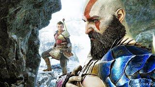 Atreus Leaves Norse Realm & Kratos Crying Ending Scene (God of War Ragnarok) 4K ULTRA HD