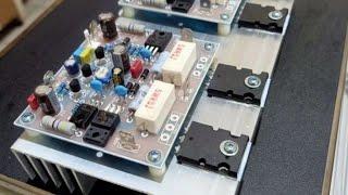 WHERE IS THE BIAS TRANSISTOR OF OCL (SOCL) 504 CLASS AB AMPLIFIER?