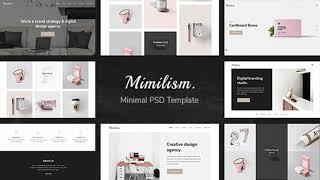 Mimilism - Clean & Minimal Portfolio PSD Template | Themeforest Website Templates and Themes