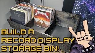 I built a triple bin record storage display unit that holds over 250 LP's!