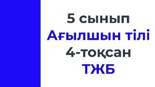 5 сынып Ағылшын тілі 4 тоқсан ТЖБ