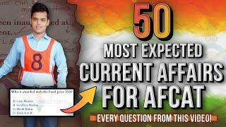 AFCAT Current Affairs 2024|| 50 Expected Current Affairs for AFCAT 2024.