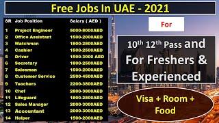 Jobs In Dubai For Indians – UAE 2021