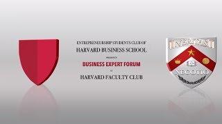 Vincent W Davis - Business Expert Forum at Harvard Faculty club