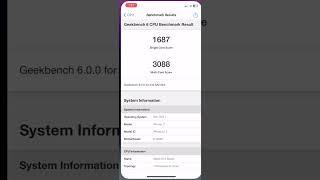 Iphone 11 in Geekbench V5 and V6