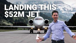 Hidden Military Airfield in the Swiss Alps | Bombardier Global Express