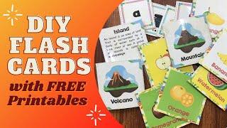 DIY Flashcards | How to make flash cards at home | Jolly Phonics flashcards | Flash cards for Kids