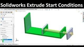 Solidworks Tips 65|Explore Boss Extrude Start Conditions