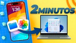 Cómo PASAR FOTOS de iPhone a PC RÁPIDO!