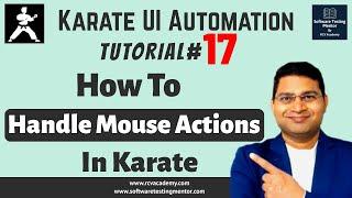 Karate UI Automation Tutorial #17 - How to Handle Mouse Actions