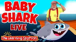 Baby Shark Live  Brain Break  Action Song  Family Adventure  Kids Songs by The Learning Station