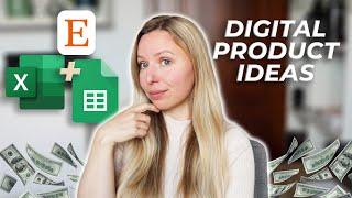 7 digital product ideas you can make with Excel and Google Sheets | Profitable digital product ideas