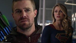 Supergirl 4x09 - Barry and Kara Run Reverse the World to Slow Down Time + Oliver Saves Them