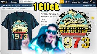 بضغطة زر إستخرج أي تصميم من التيشرتات ميرش باي امازون | Png Designs from any mockup Merch by amazon