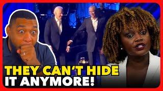 Karine Jean-Pierre FREAKS OUT Trying to DEFEND Biden FREEZING, BLAMES  "Cheap Fakes"