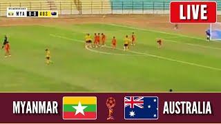  MYANMAR VS AUSTRALIA LIVE | AFF CHAMPIONSHIP U19 | Video Game Simulation