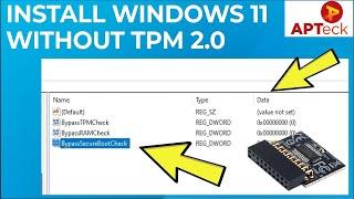 This PC can't run Windows 11 (Bypass RAM,TPM and Secure Boot)