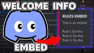 Discord Rules & Info Channel Setup (Beautiful Embed with Discohook)