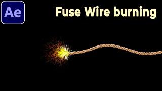 Quick After Effects - Make Fuse Wire burning #oe310