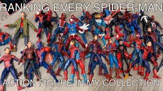 RANKING 30+ Spider-Man Marvel Legends! - tier list of all my spidey action figures