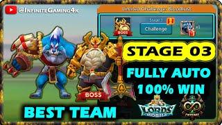 Lords mobile Grim Wolf limited challenge stage 3|Limited Challenge Bloodlust stage 3 Auto