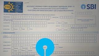 SBI Account Opening Form Fill UP 2024 ?