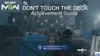 COD Modern Warfare 2 - Don't Touch the Deck achievement / trophy guide - Dark Water