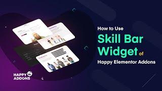 How to Use Skill Bar Widget of Happy Elementor Addons