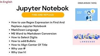 Use Of Regular Expression | Jupyter Notebook Find And Replace | Ms Word to MarkDown Conversion