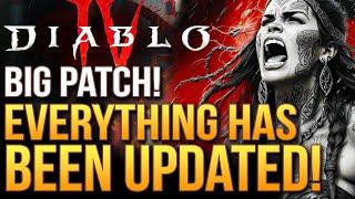 Diablo 4 - Massive Patch Revealed! Everything Is Getting Updated!