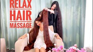 Super relax massage of super long hair by MILA (PREVIEW)