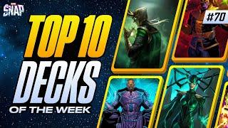 TOP 10 BEST DECKS IN MARVEL SNAP | Weekly Marvel Snap Meta Report #70