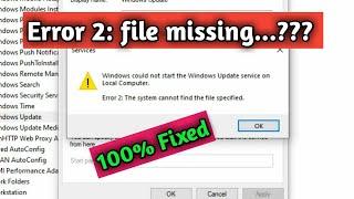 How to Fix "Error 2: The system cannot find the file specified"?  || COMPUTER MASTER
