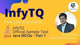 InfyTQ Java MCQs from Official Sample Test  |  Free InfyTQ Study Videos for 2023 Batch!