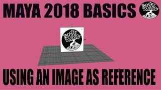 Autodesk Maya 2018 Basics- SETTING UP A REFERENCE IMAGE- 4 Main Ways to Do it!