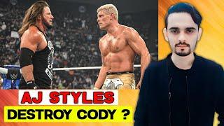 AJ STYLES DESTROY WWE UNIVERSAL CHAMPION CODY RHODES