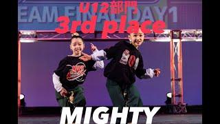 MIGHTY”RUNUP DANCE CONTAST 2022 TEAM FINAL”U12部門－第3位－