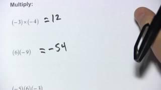 Multiplication of Signed Numbers