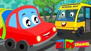 Little Red Car | Colors Cars Song | Nursery Rhymes Songs For Kids | car cartoons