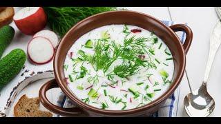 Okroshka quickly the most delicious spring soup! Okroshka schnell die leckerste Frühlingssuppe!